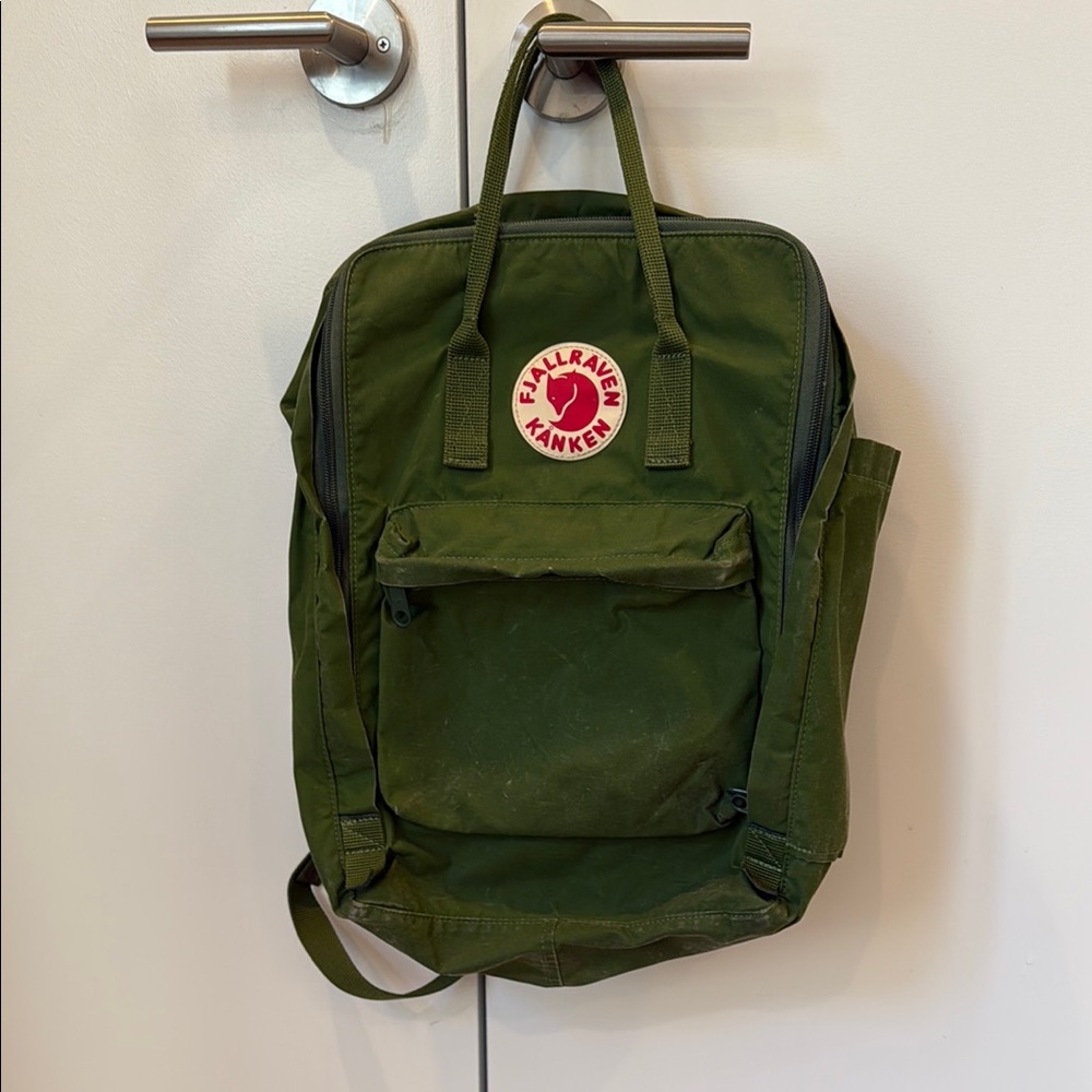 Fjallraven Green Backpack Durable Kånken Design